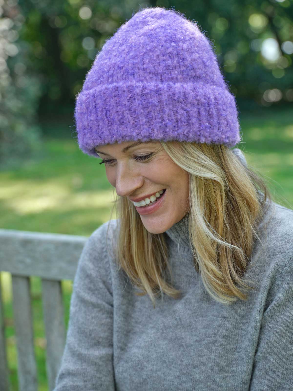 Boucle Hat - Purple