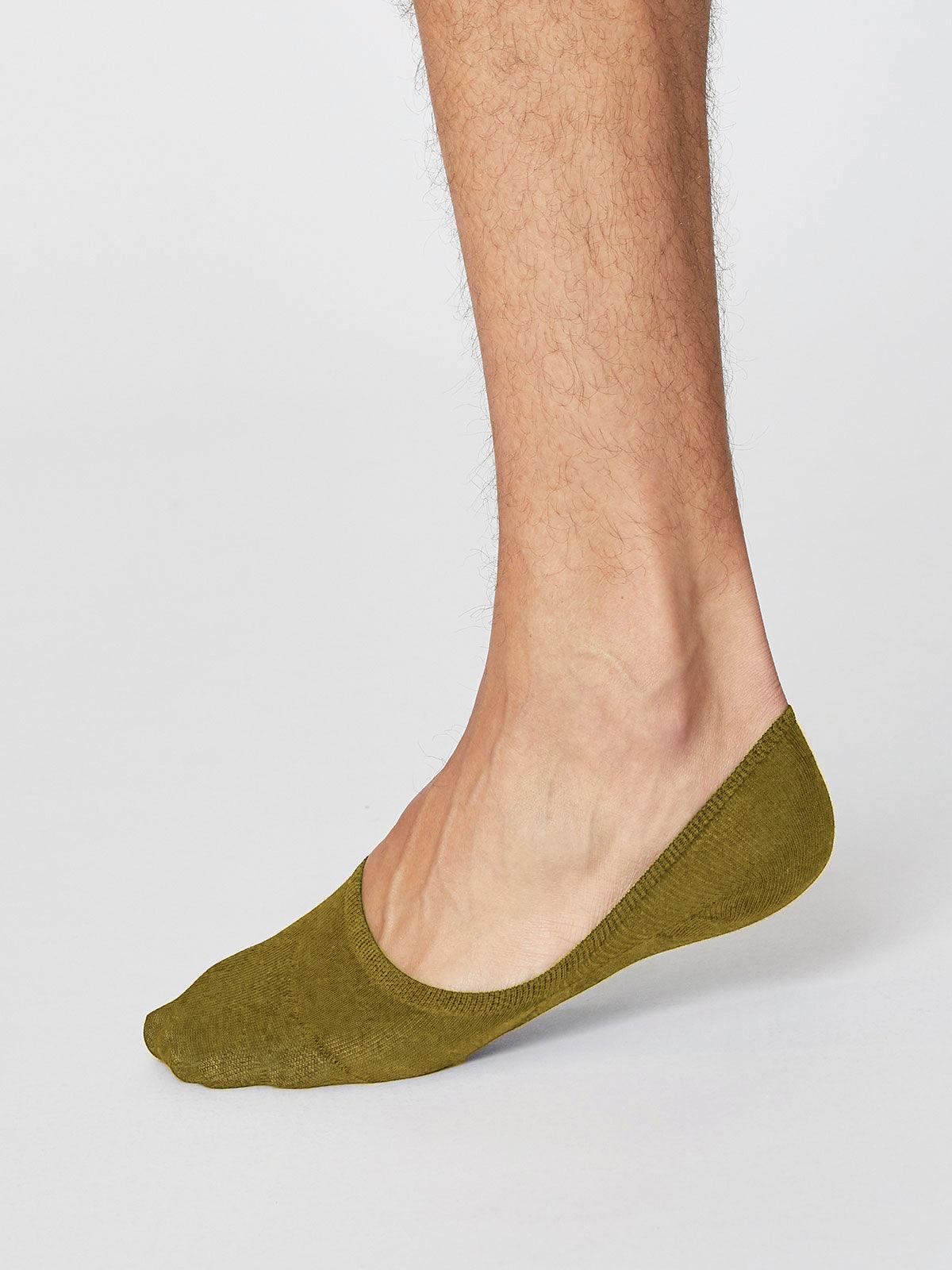 NO SHOW SOCKS - FOREST GREEN