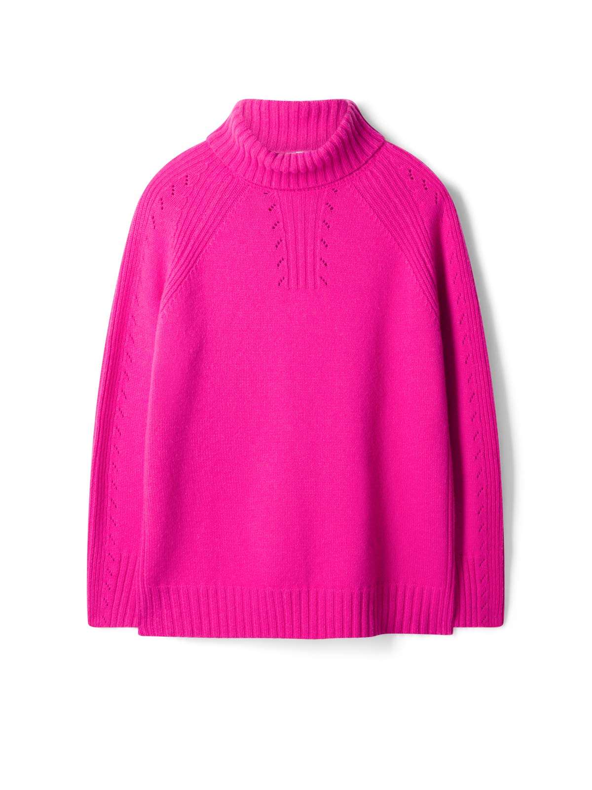 Pink funnel neck top jumper