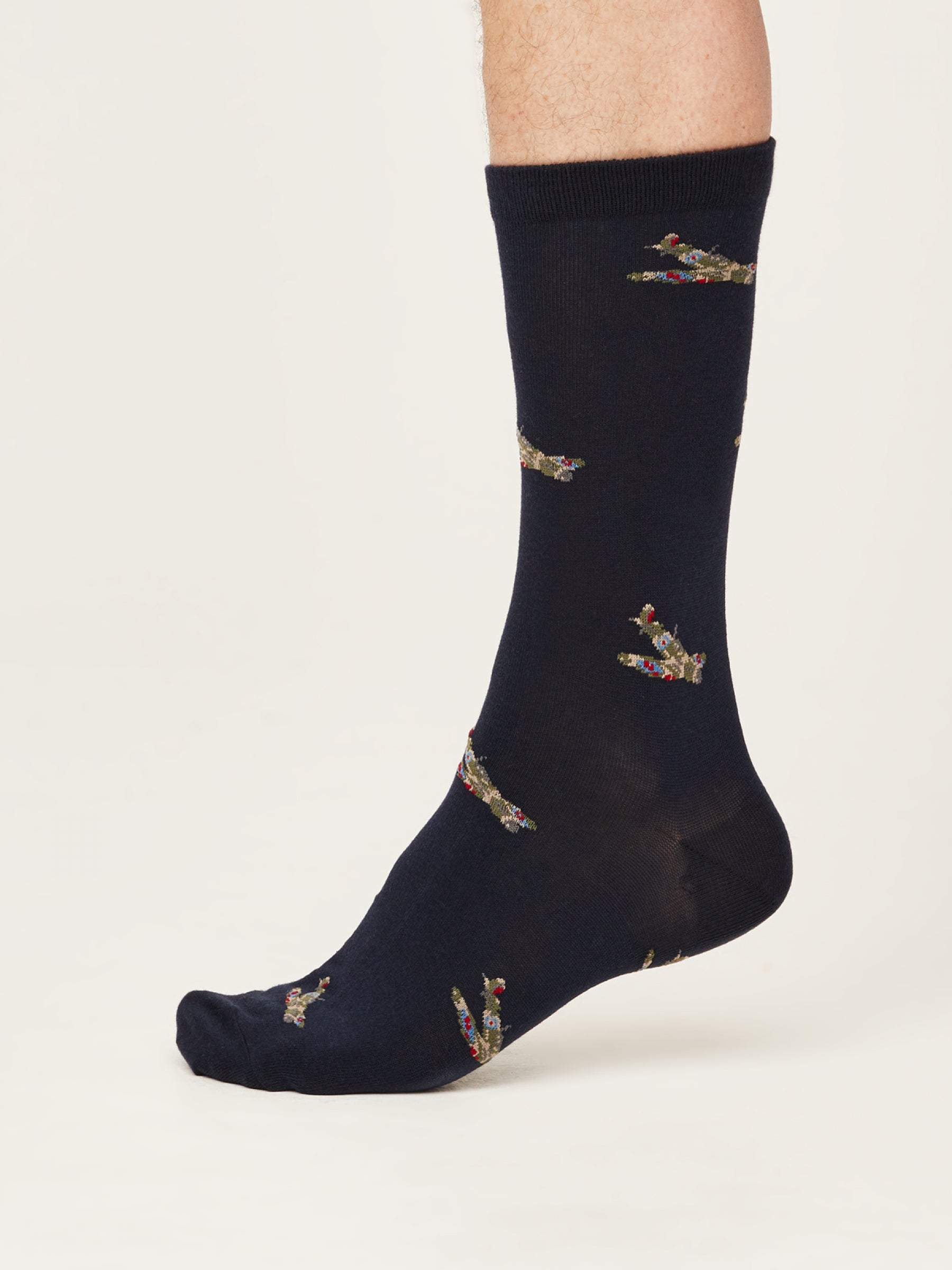 Spitfire Plane Socks In A Bag - Dark Navy