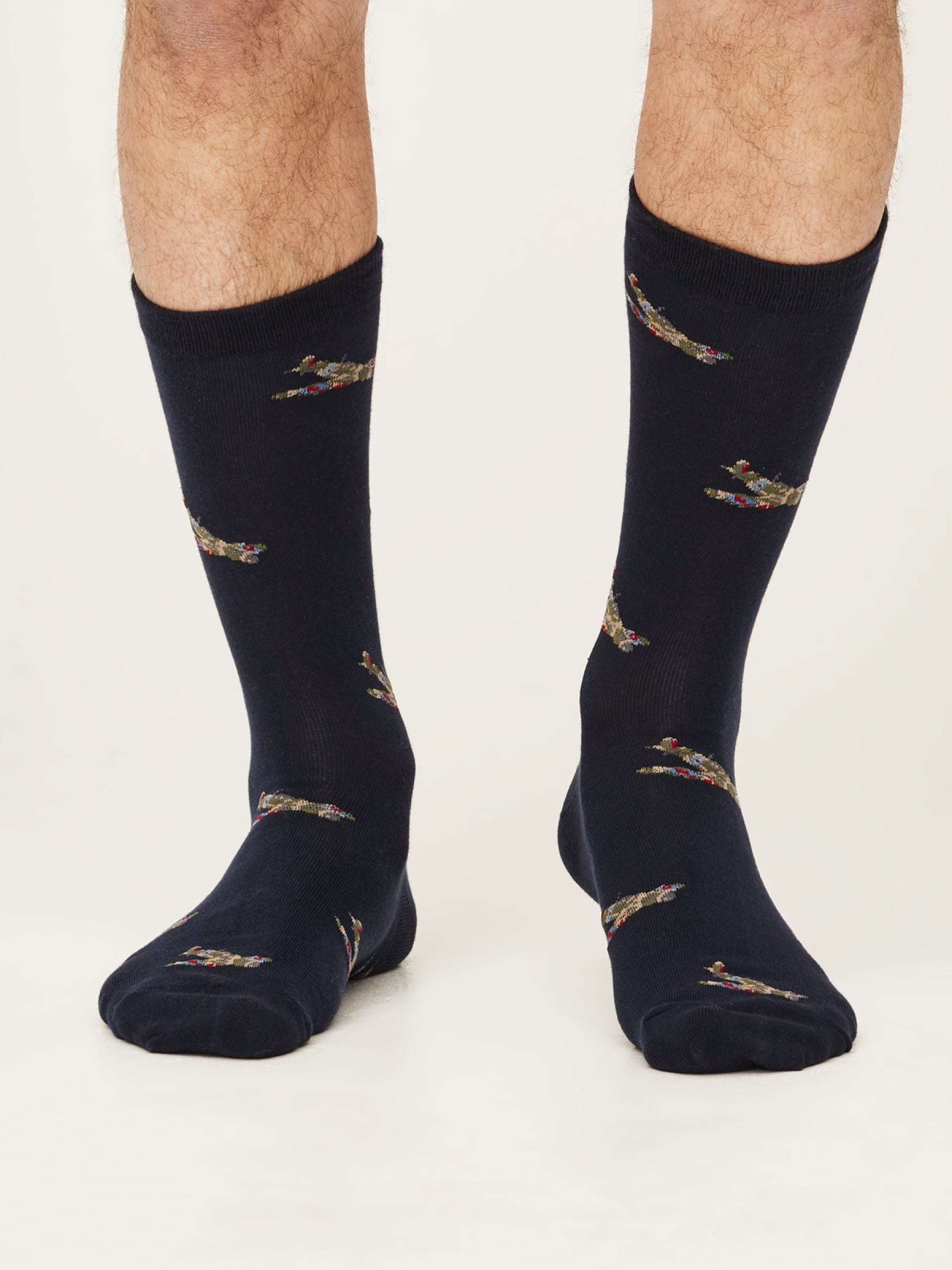 Spitfire Plane Socks In A Bag - Dark Navy