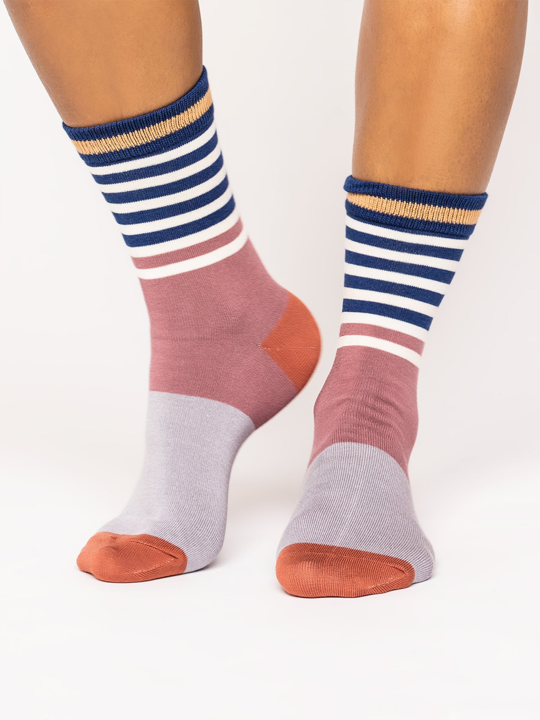 Spot And Stripe Box Of 4 Socks - Multi