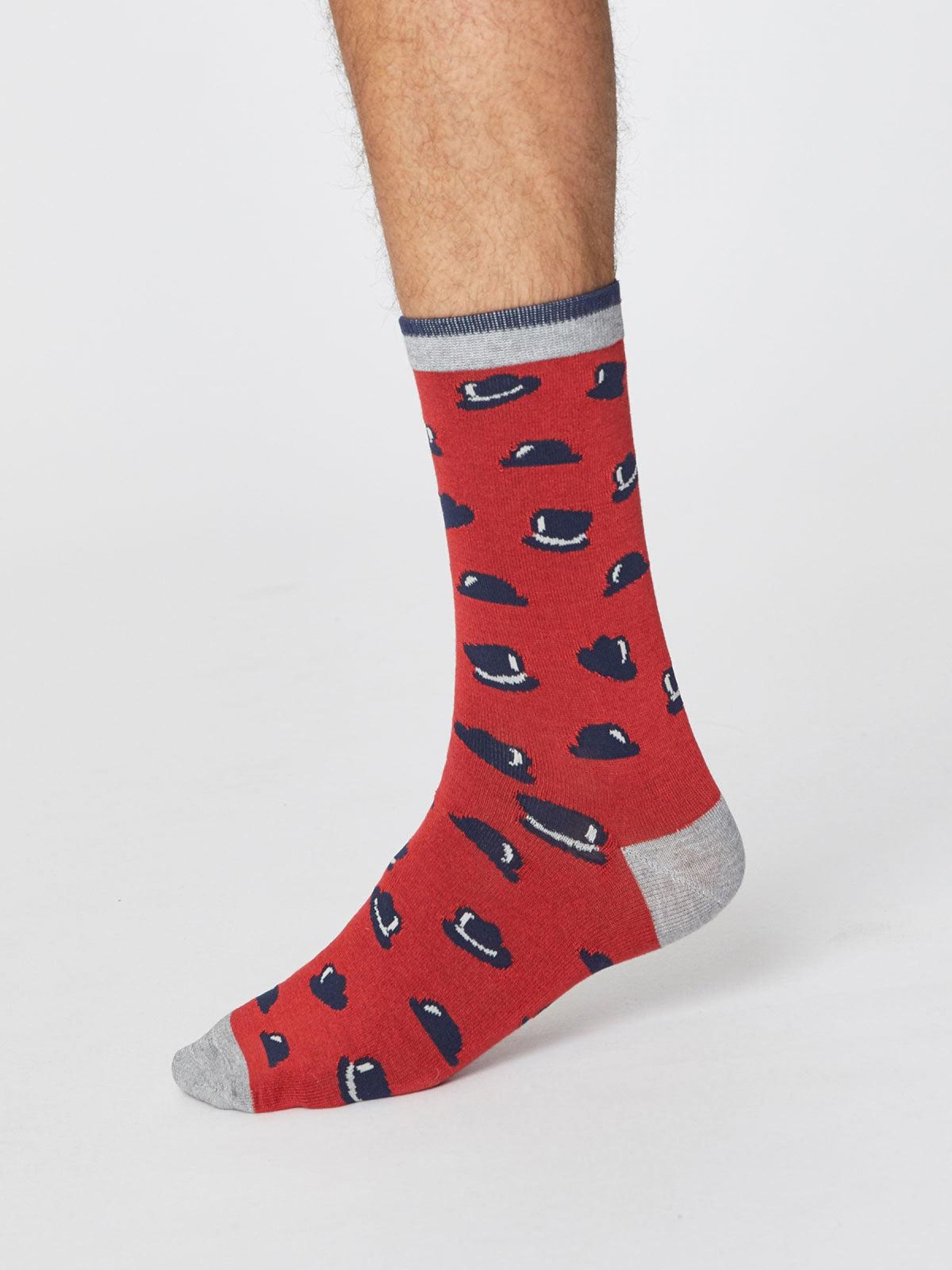 Gentlemen Socks - Hibiscus Red