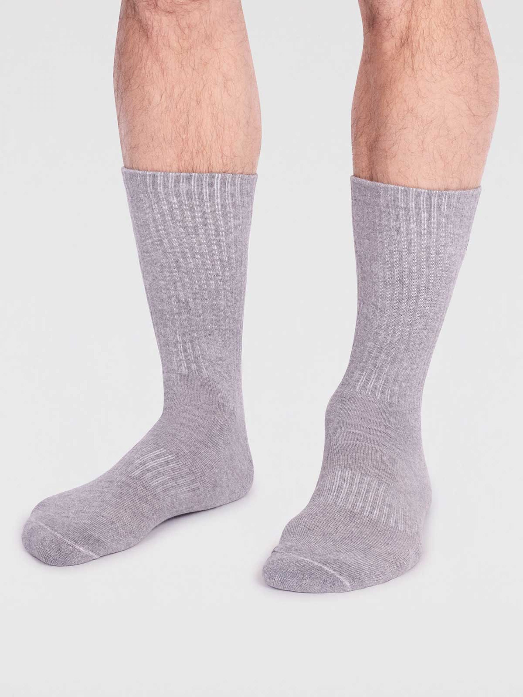 Rafael Organic Cotton Sport Socks - Grey Marle