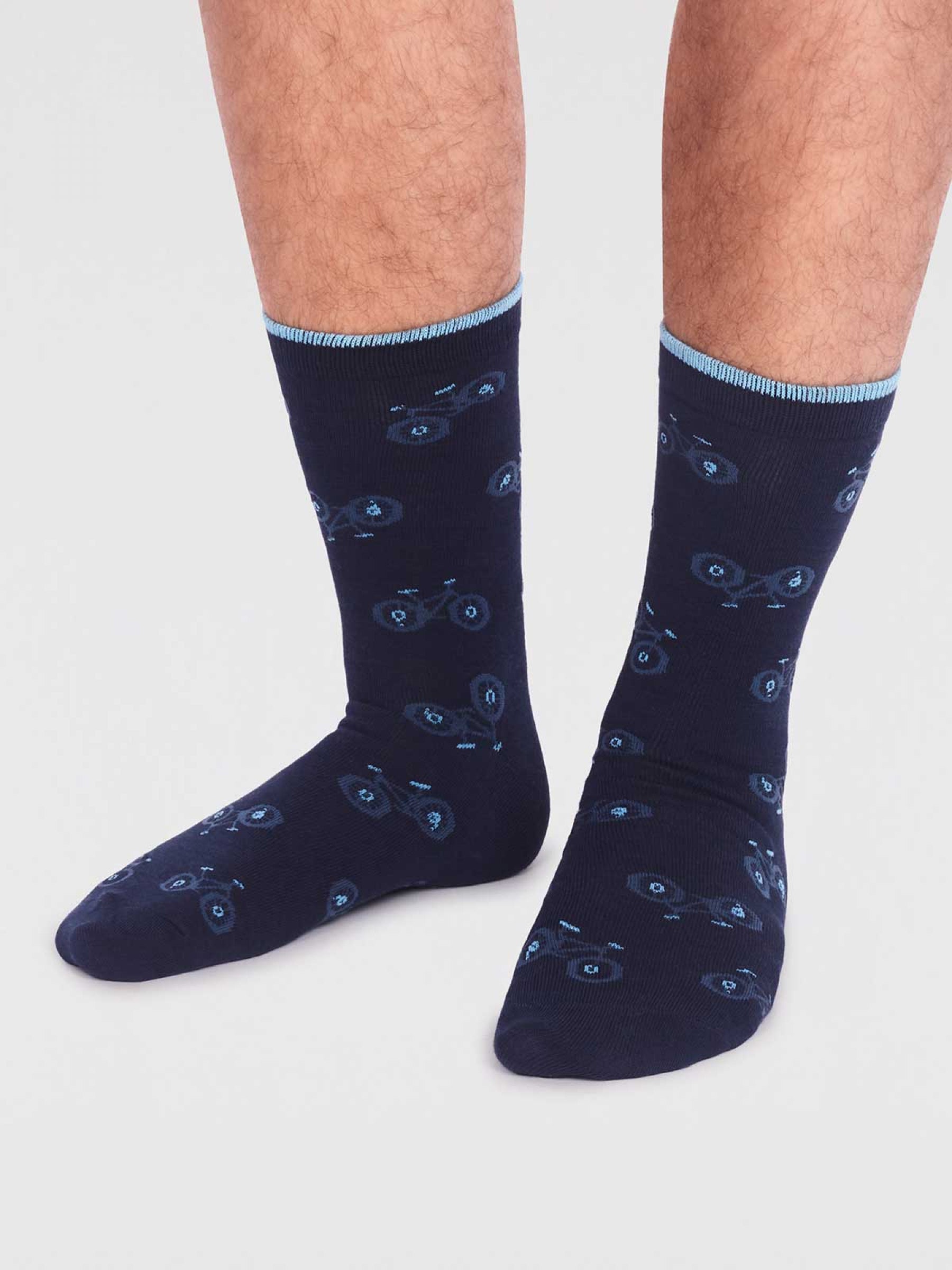 Marquis Bamboo Bike Sock  - Navy