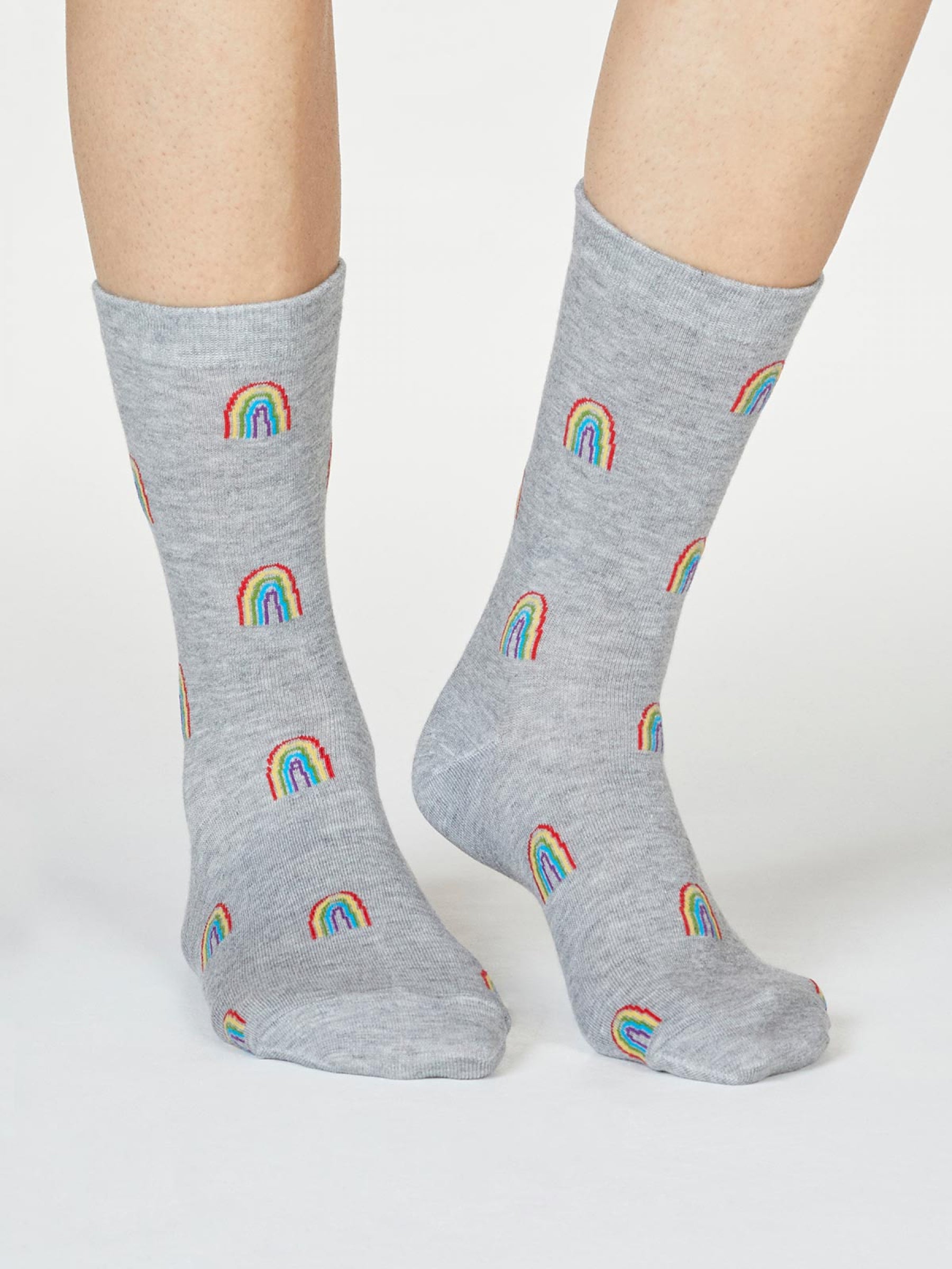 RAINBOW SOCKS - RAINBOW GREY MARLE