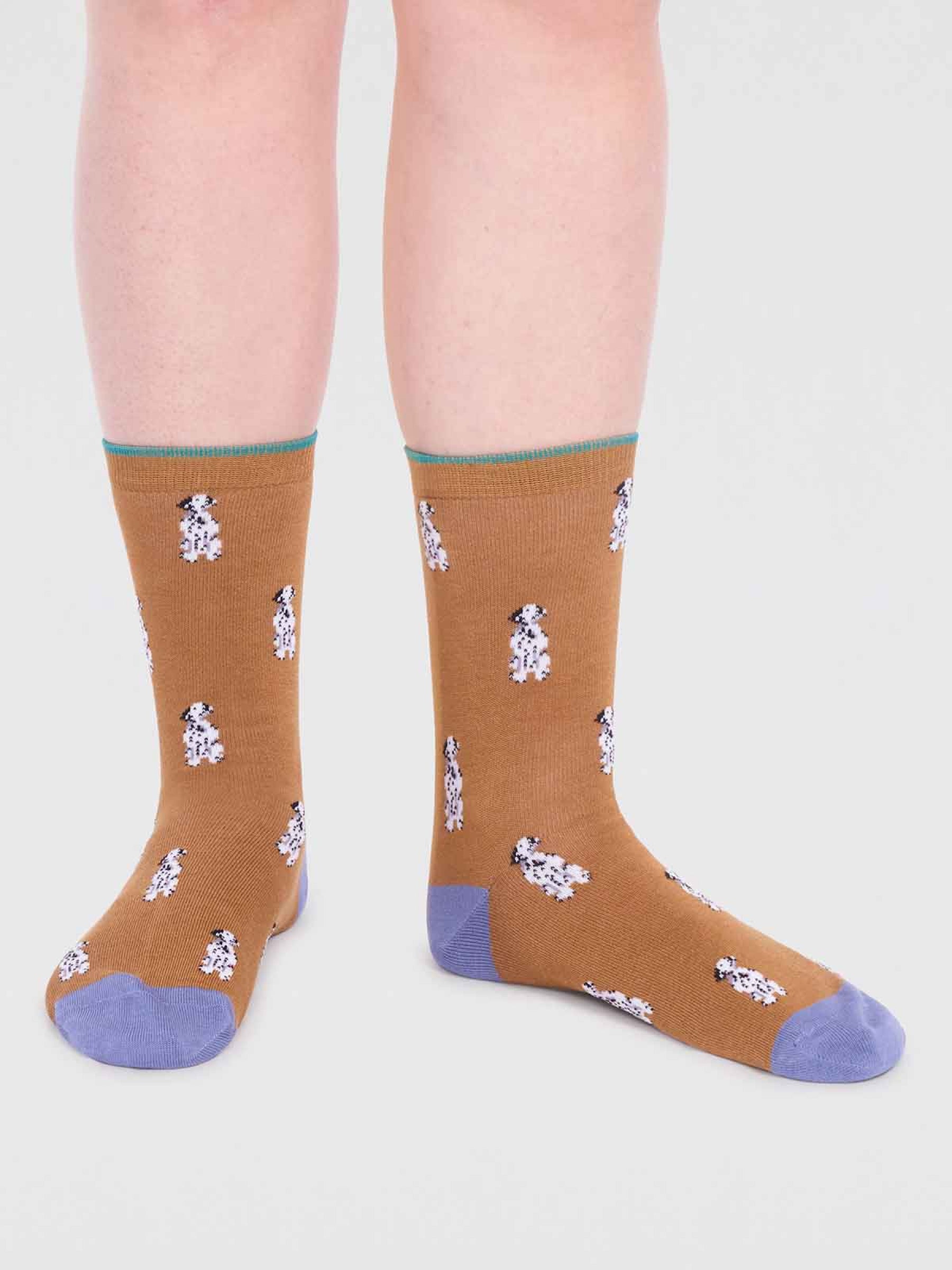 Kenna Bamboo Dog Socks - Straw Yellow