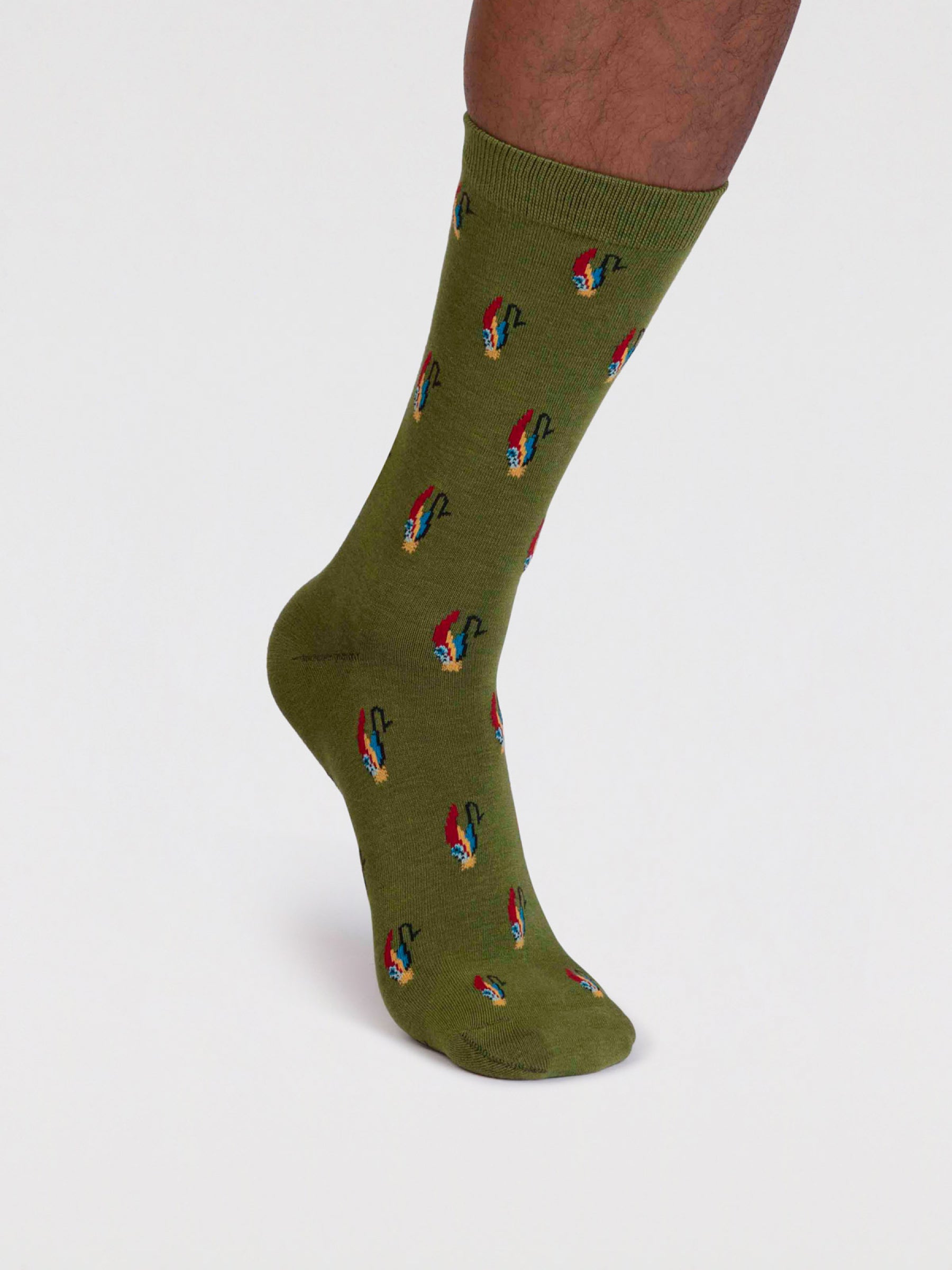 Finley Organic Cotton Fly Fishing Socks - Moss Green