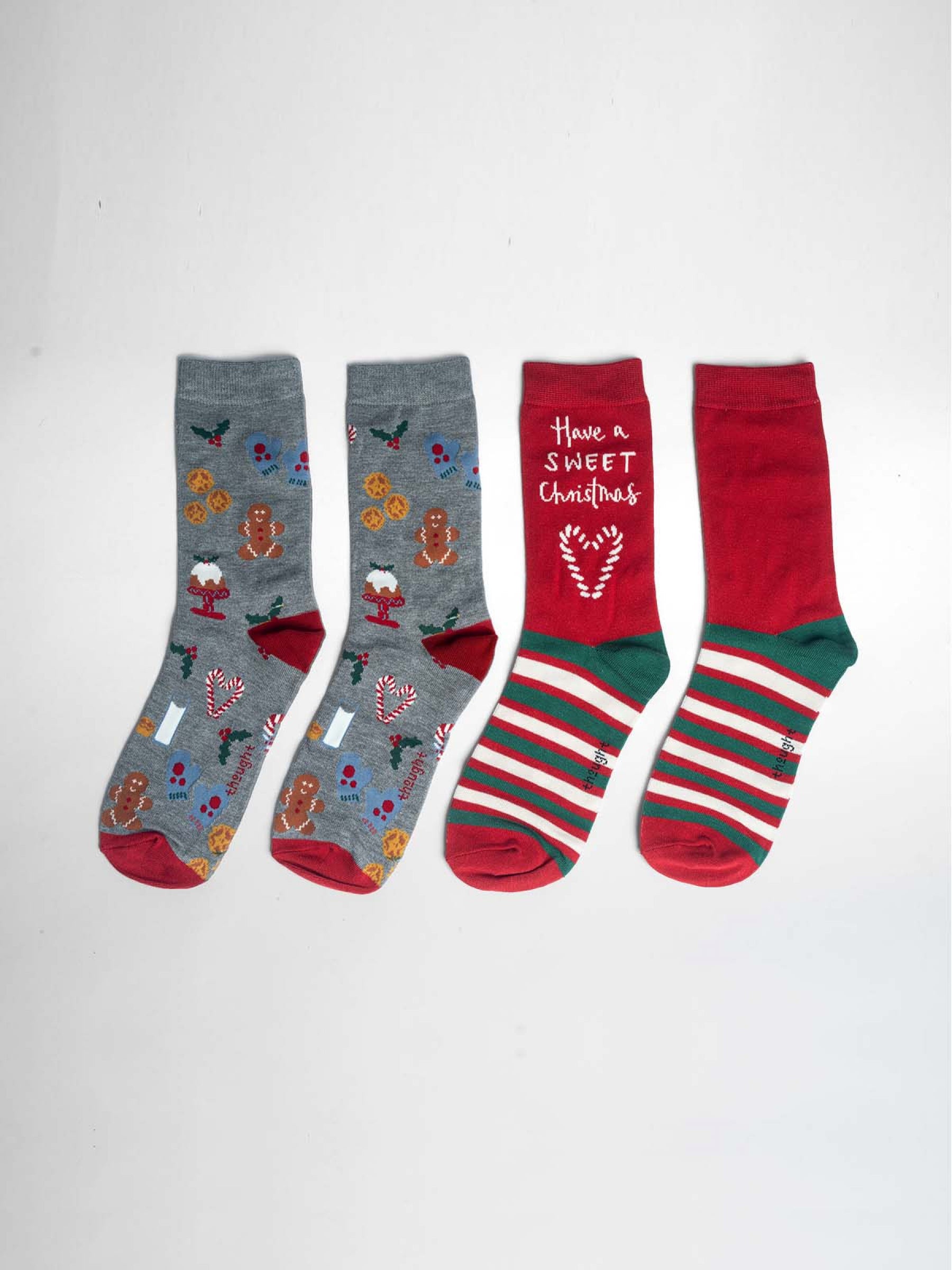 Sweet Christmas Bamboo Socks In A Bag - Multi