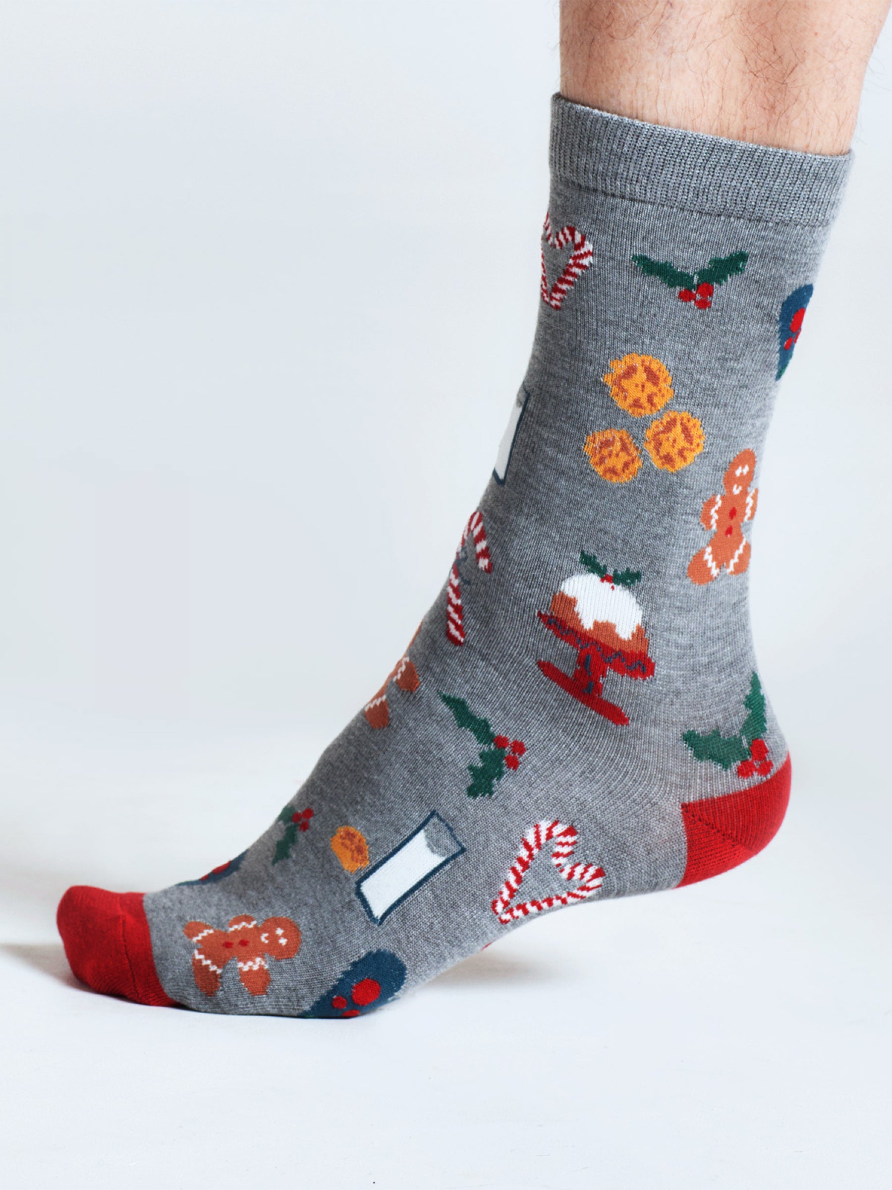 Nohea Christmas Pudding Bamboo Sock In A Bag - Multi