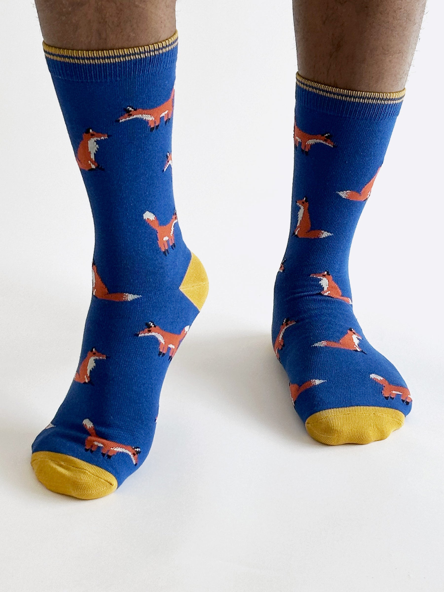 Oriel Fox Bamboo Socks - Navy