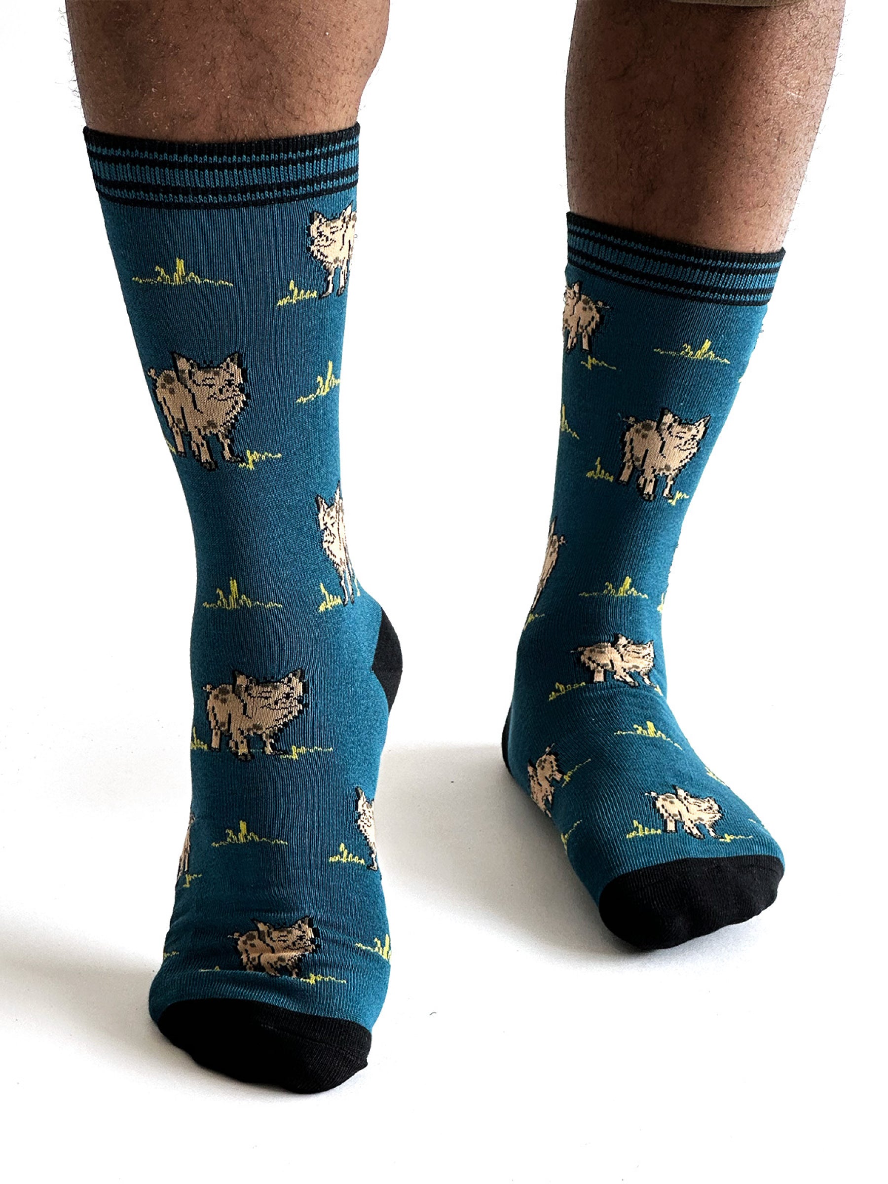 Willem Pig Bamboo Socks - Steel Blue