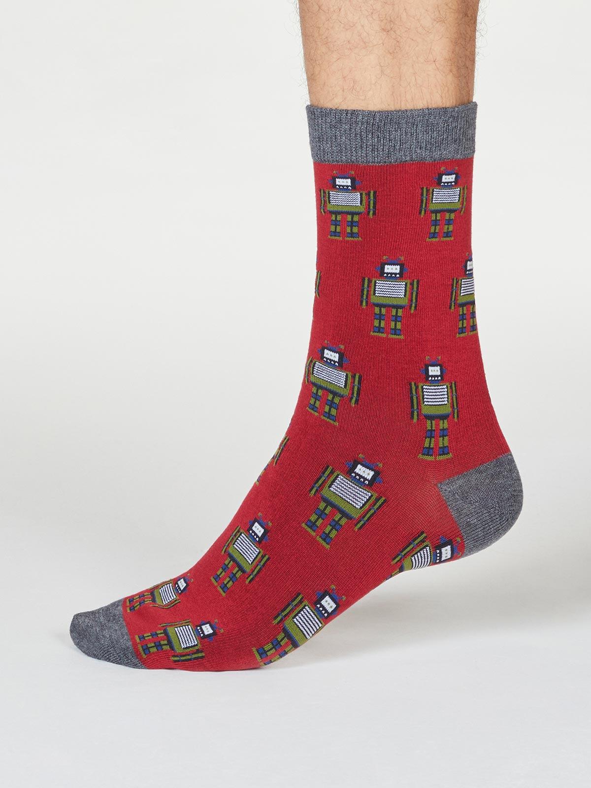 Herman Robot Sock Box - Multi - Thought Clothing UK