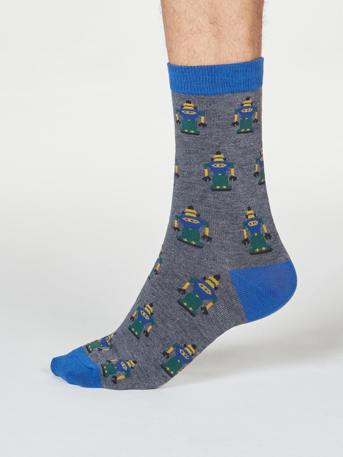 Herman Robot Sock Box - Multi - Thought Clothing UK