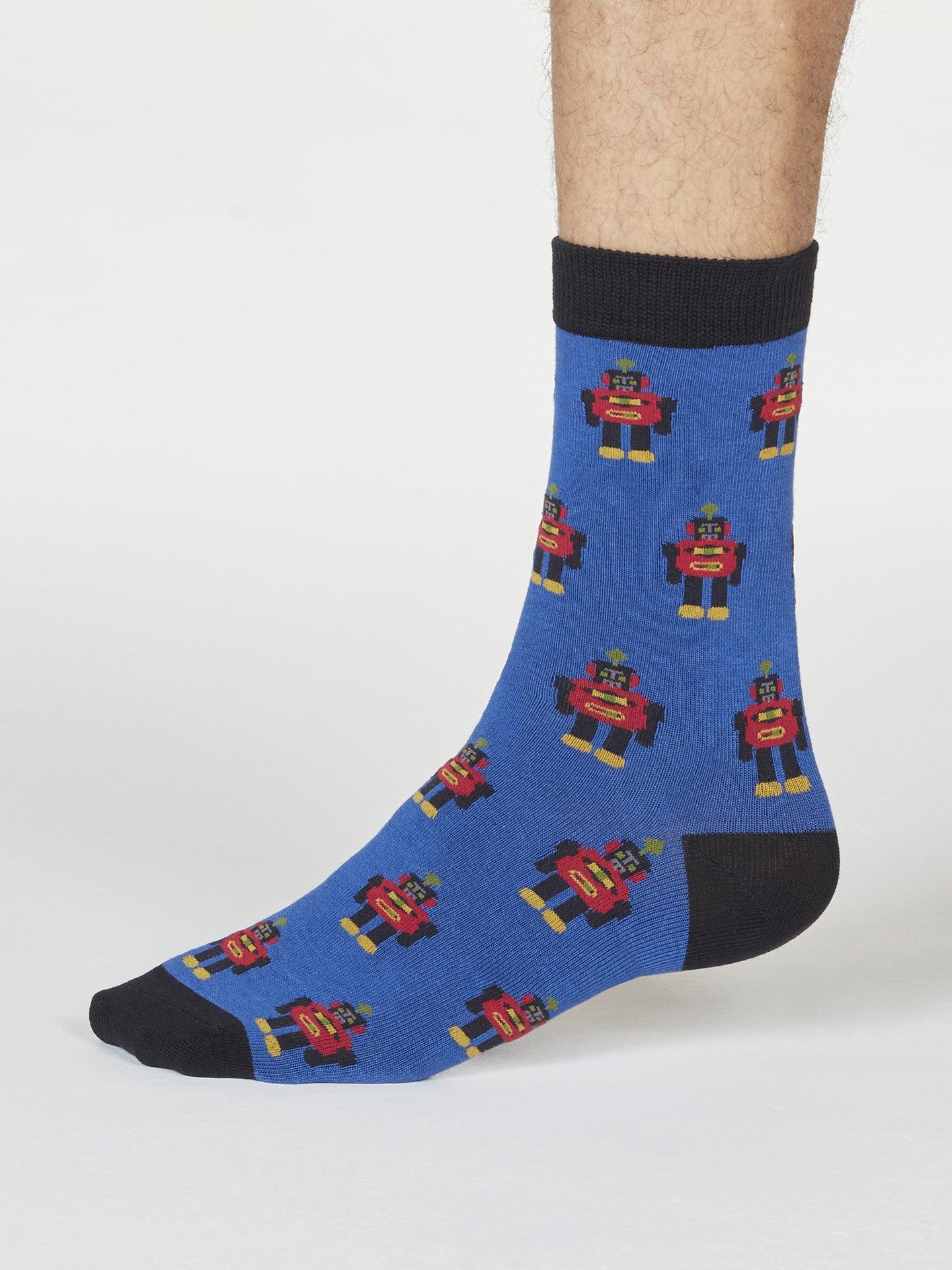 Herman Robot Sock Box - Multi - Thought Clothing UK