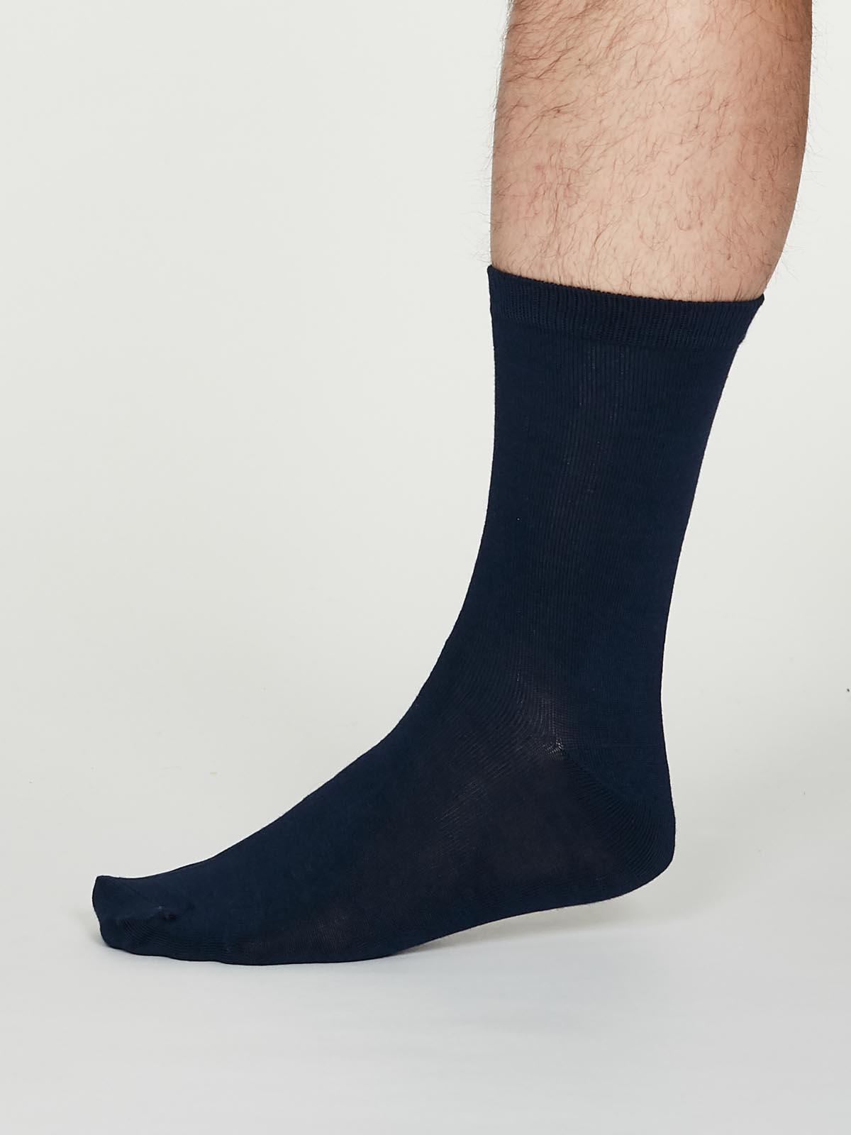 Jimmy Bamboo Organic Cotton Blend Plain Socks - Thought Clothing UK