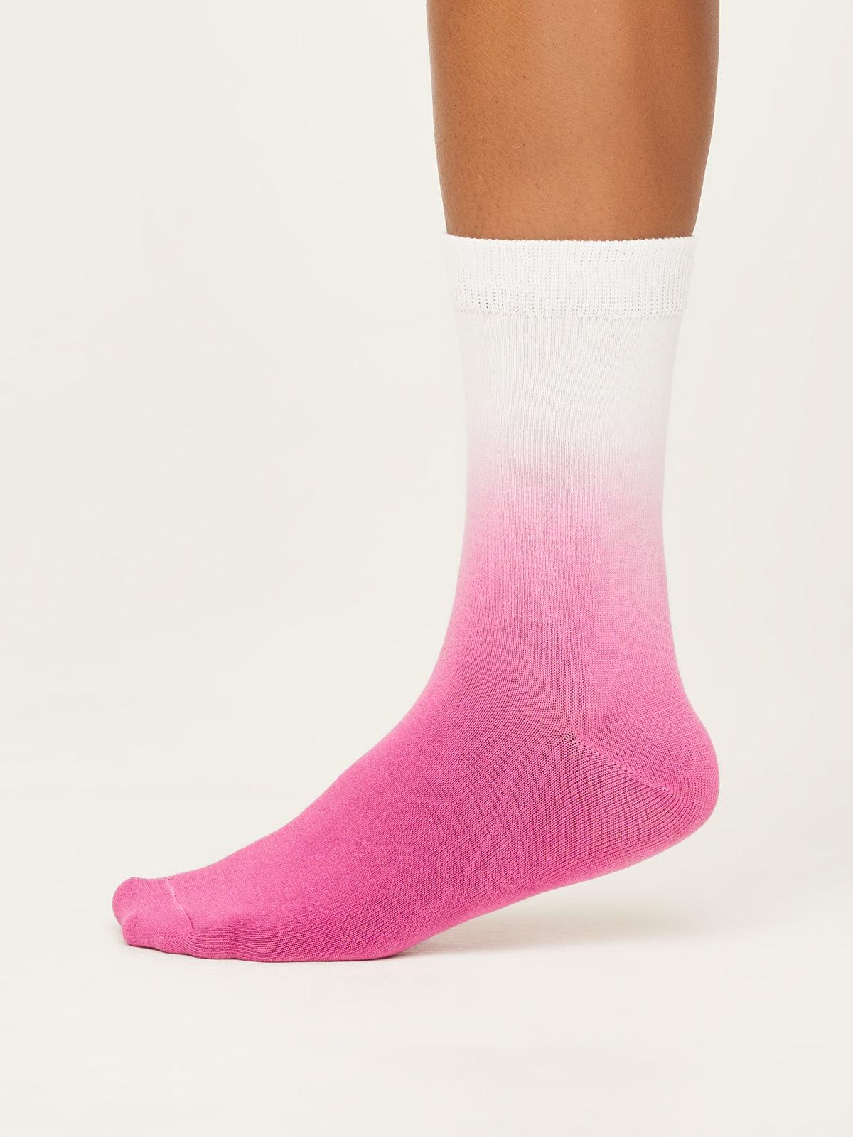 Dip Dye Socks - Magenta Pink - Thought Clothing UK