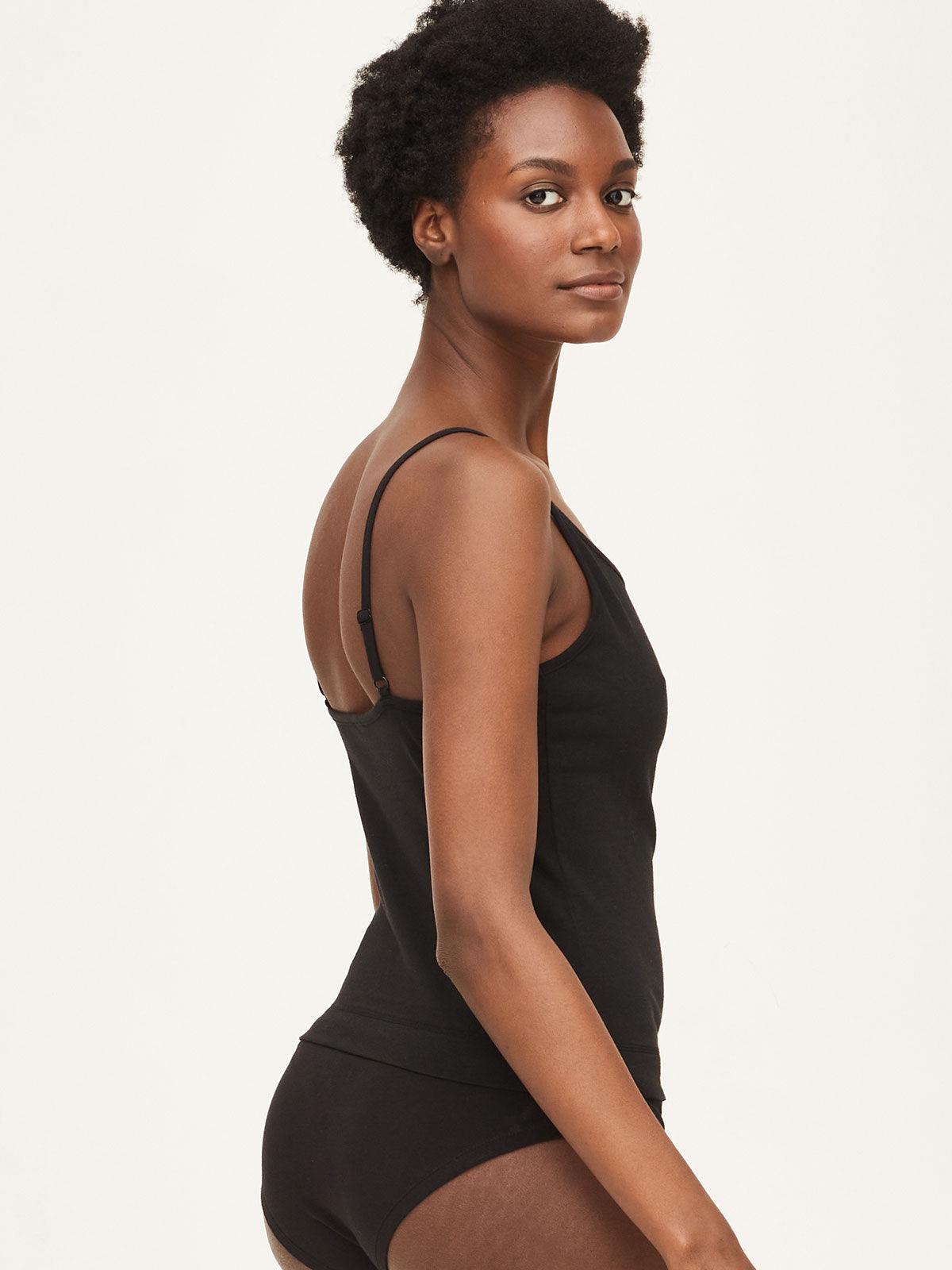 Black sale cotton camisole