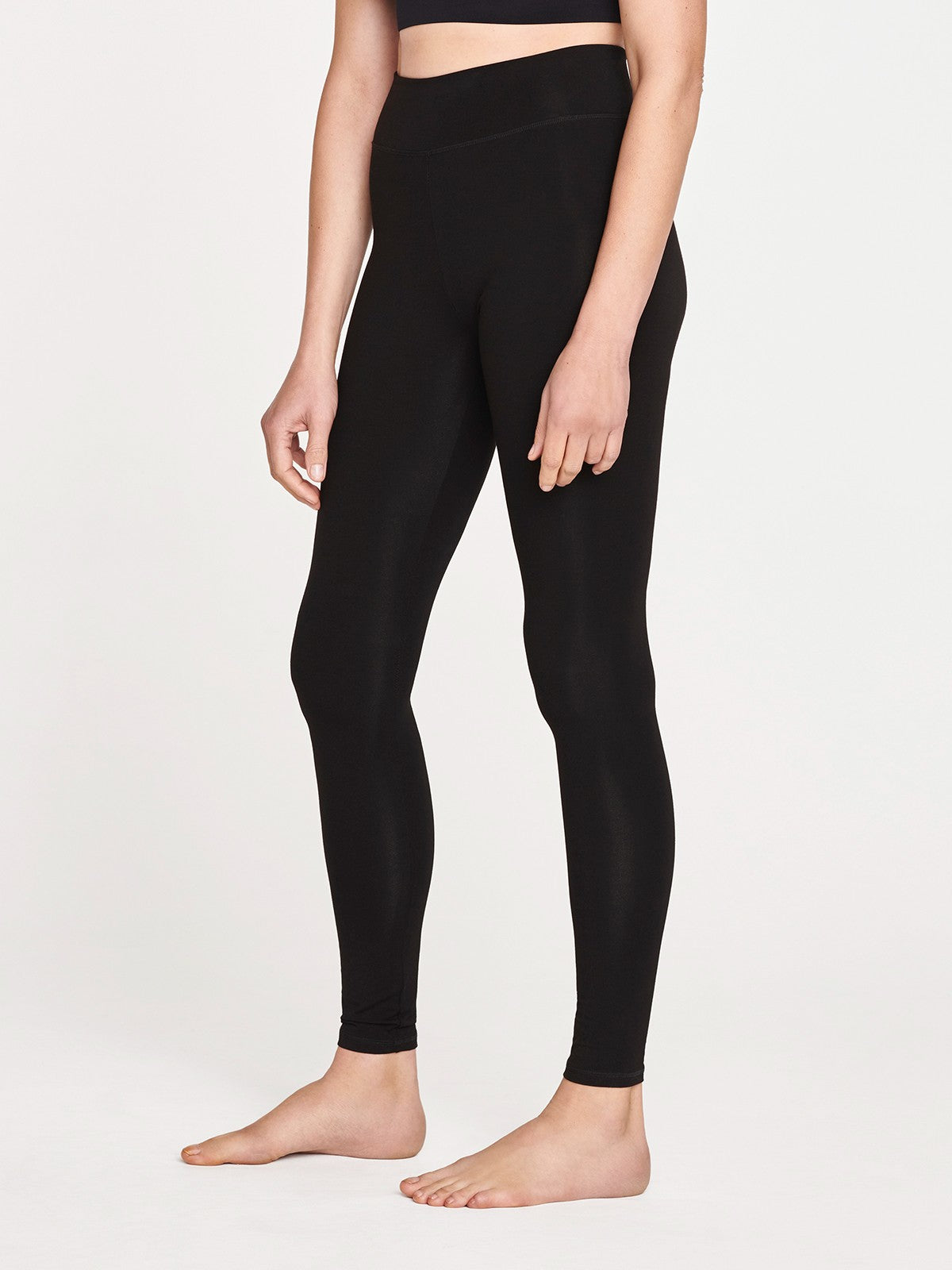 Plain black outlet leggins