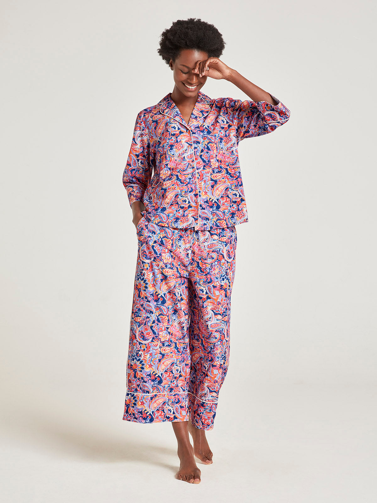 Adina Organic Cotton Pyjama Set In A Bag - Multi