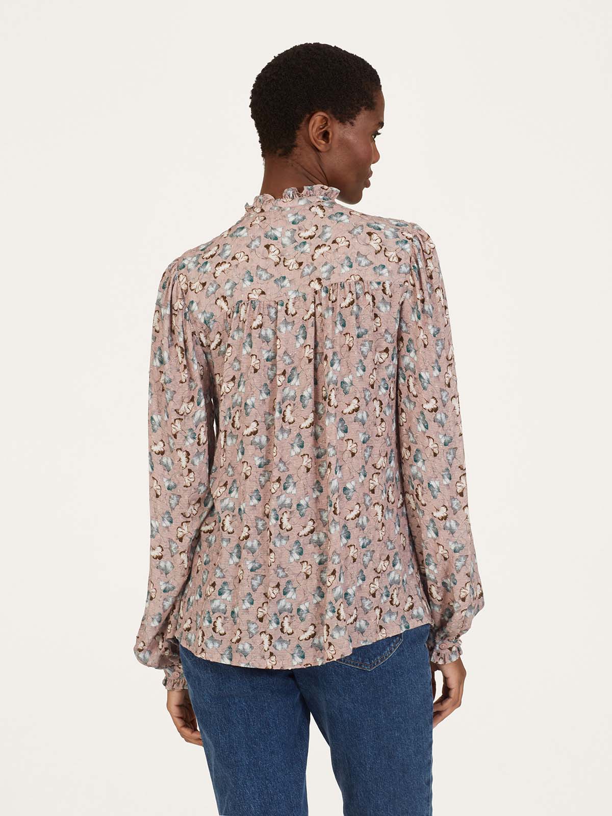 Arabella EcoVero™ Printed Blouse - Petal Pink