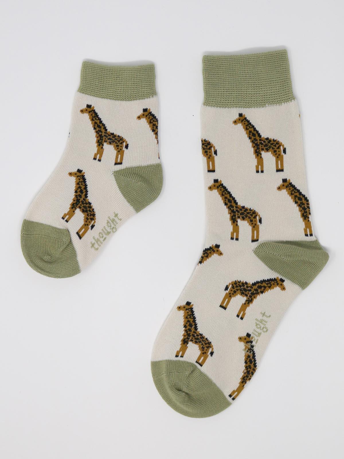 Zoological Bamboo Baby Safari Animal Socks Gift - Thought Clothing UK