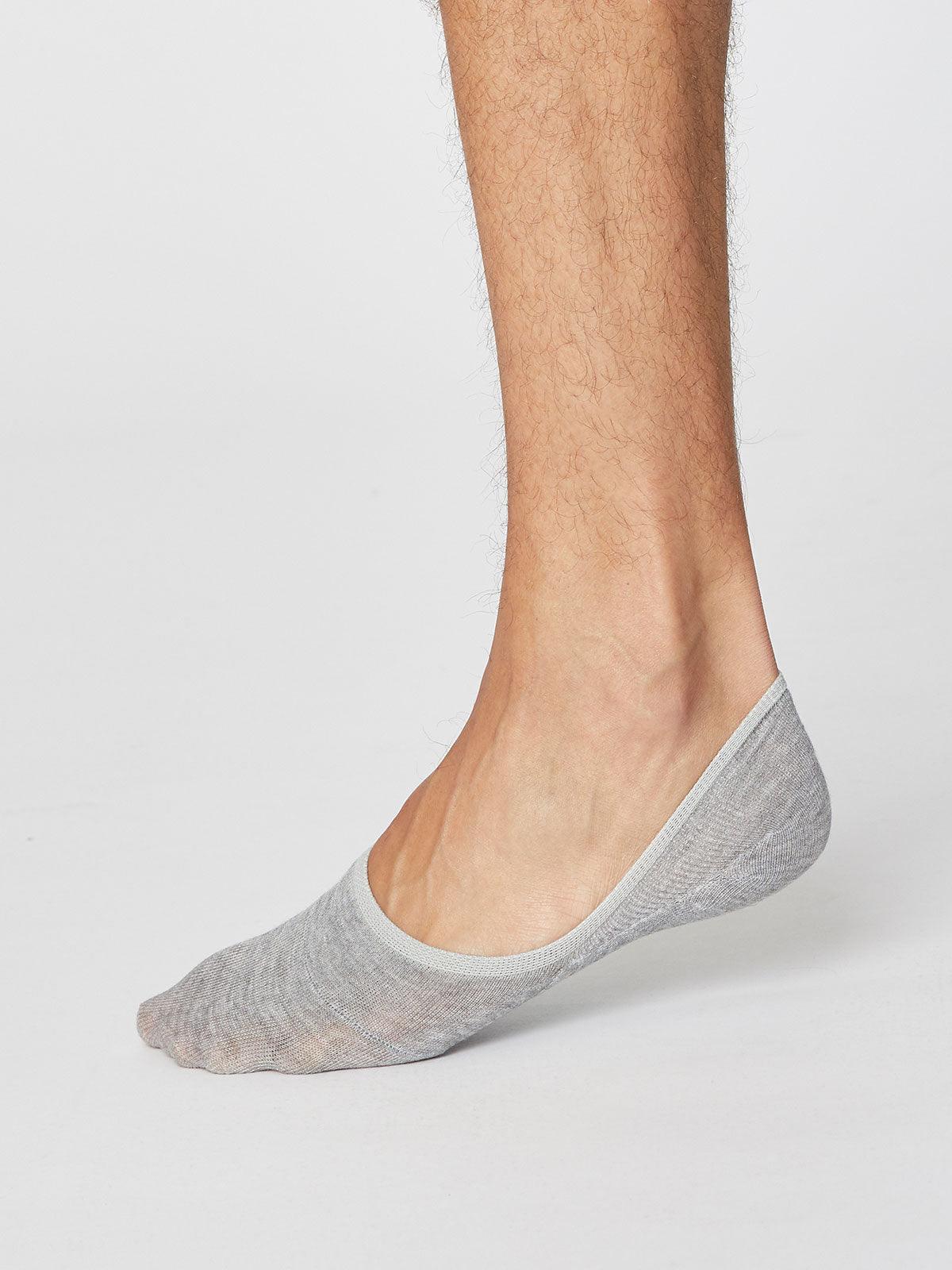 Grey No Show Socks, Premium Invisible Socks