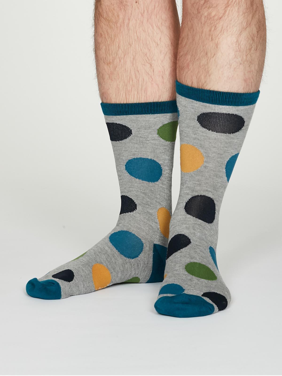 Newton Socks - Mid Grey Marle - Thought Clothing UK