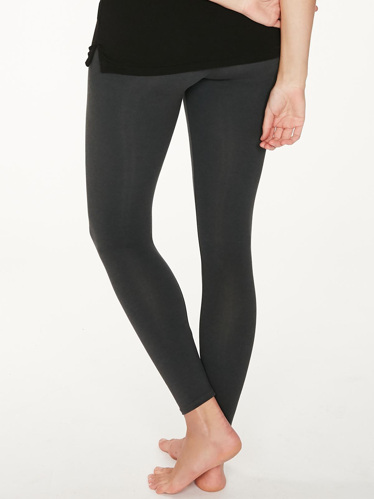Essential Bamboo Organic Cotton Thick Leggings in Grey